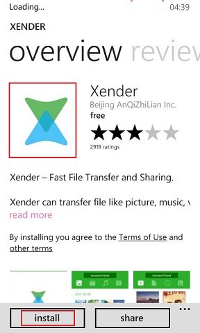 download xender for windows phone