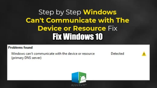 Can't Communicate with Device or Resource